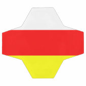 南オセチアの旗 サッカーボール (フラット)