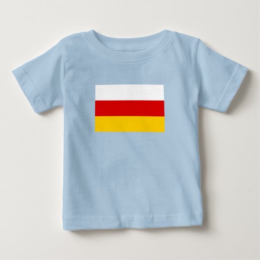 南オセチアの旗 ベビーTシャツ (正面)