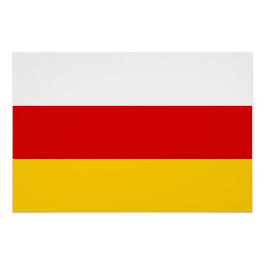 南オセチアの旗 ポスター (正面)