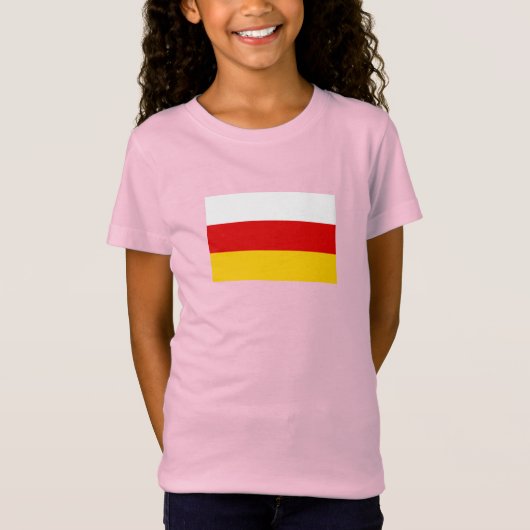 南オセチアの旗 Tシャツ (正面)