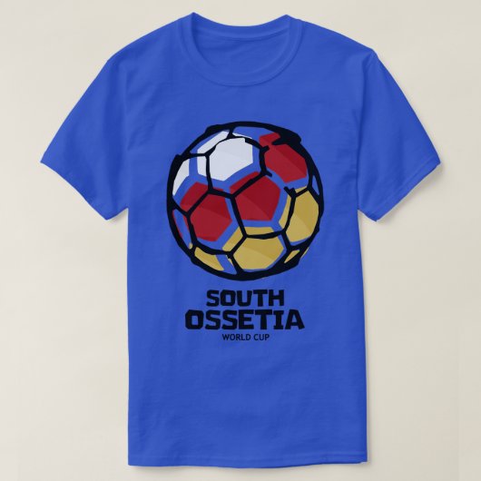 南オセチア国旗 Tシャツ (デザイン正面)