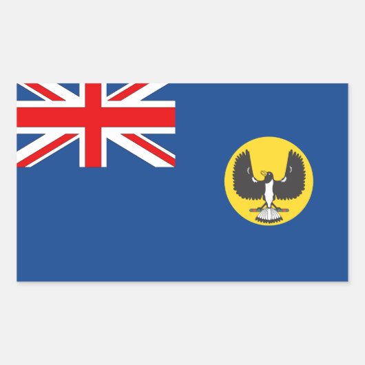 南オーストラリアのオーストラリアの旗 長方形シール (正面)