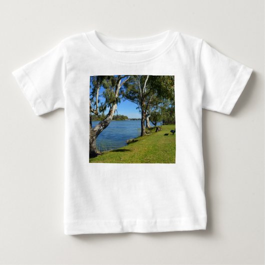 南オーストラリアのベリ公園ベンチ ベビーTシャツ (正面)