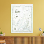 南オーストラリアの一部、ワールド・マのシリーズから キャンバスプリント (インサイチュ (リビング))