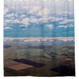 南オーストラリアの海岸線 シャワーカーテン