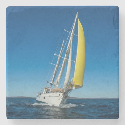 |南オーストラリアを航海するヨット ストーンコースター (正面)