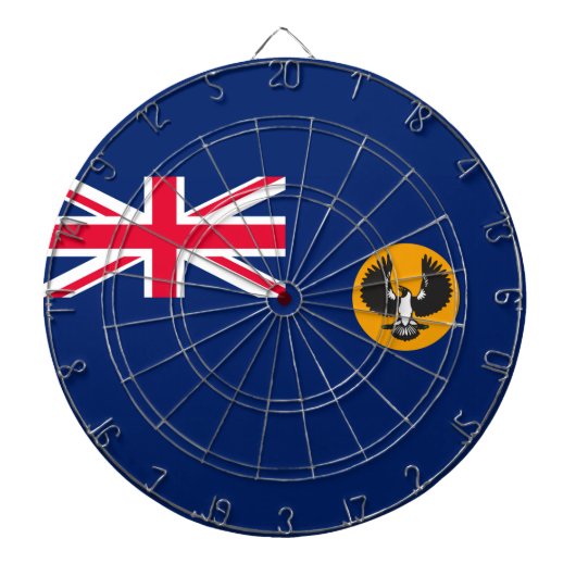 南オーストラリア国旗(オーストラリア州) (SA) ダーツボード (正面)