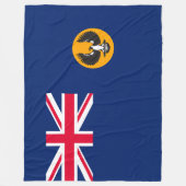 南オーストラリア国旗(オーストラリア州) (SA) フリースブランケット (正面)