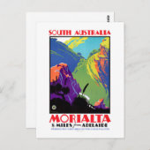 南オーストラリアMorialta Vintage旅行ポスター ポストカード (正面/裏面)