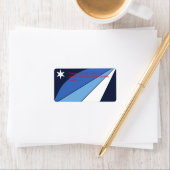 南カカスタムロライナ州コロンビア州旗の付いたラベル ラベル (インサイチュ)