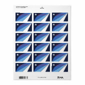 南カカスタムロライナ州コロンビア州旗の付いたラベル ラベル (フルシート)