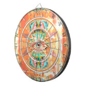 南カラフル西部の幾何学模様 ダーツボード (正面右)