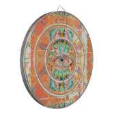 南カラフル西部の幾何学模様 ダーツボード (正面左)