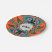 南カラフル西部の幾何学模様 ペーパープレート (アングル)