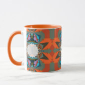 南カラフル西部の幾何学模様 マグカップ (左)