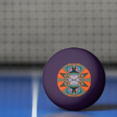 南カラフル西部の幾何学模様 卓球ボール (ネット)