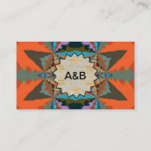 南カラフル西部の幾何学模様 名刺 (裏面)