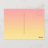 南カリフォルニアのはがきからの挨拶 ポストカード (裏面)