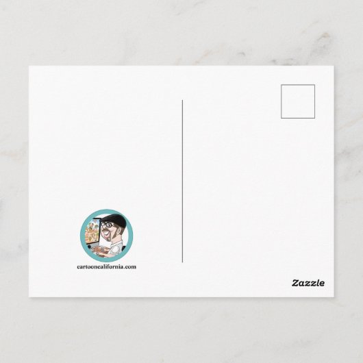 南カリフォルニアのはがき ポストカード (裏面)