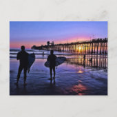 南カリフォルニアのサンセットポストカード ポストカード (正面)