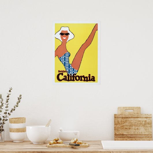 南カリフォルニアのヴィンテージのポスター ポスター (キッチン)