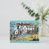 南カリフォルニアのヴィンテージ旅行からの挨拶 ポストカード (スタンド正面)