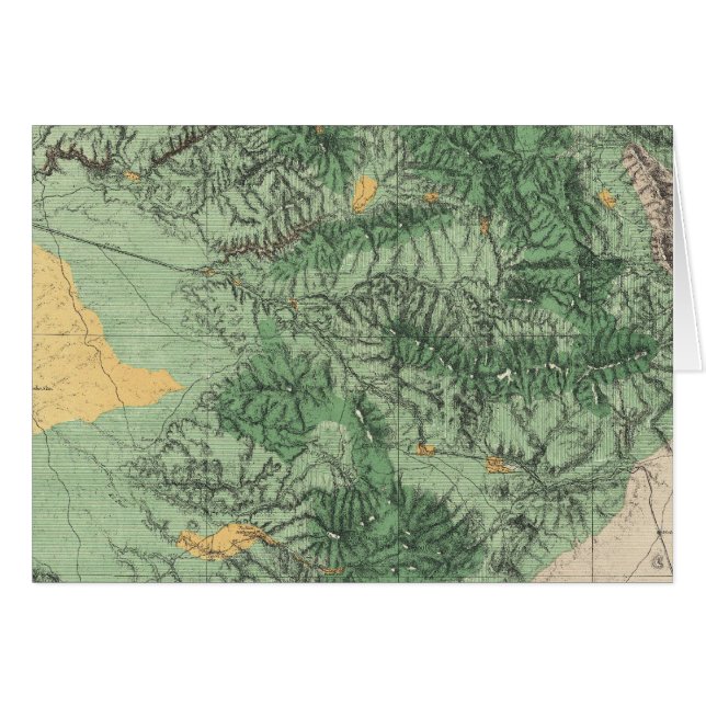南カリフォルニアの土地分類地図 (正面横)