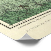 南カリフォルニアの土地分類地図 ポスター (角)