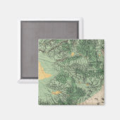 南カリフォルニアの土地分類地図 マグネット (正面/裏面)
