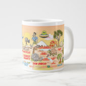 南カリフォルニアの夕日 ジャンボコーヒーマグカップ (正面右)