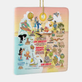 南カリフォルニアの夕日 セラミックオーナメント (右)