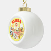 南カリフォルニアの漫画 セラミックボールオーナメント (右)