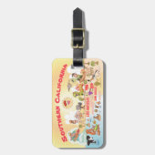 南カリフォルニアの漫画 ラゲッジタグ (正面縦)