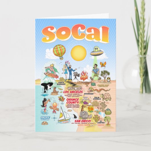 南カリフォルニアの空白 カード (正面)