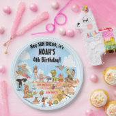 南カリフォルニアの誕生日 ペーパープレート (パーティー)