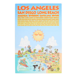 南カリフォルニアの都市 メタルプリント