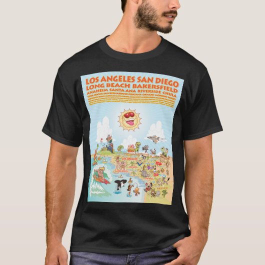 南カリフォルニアの都市 Tシャツ (正面)