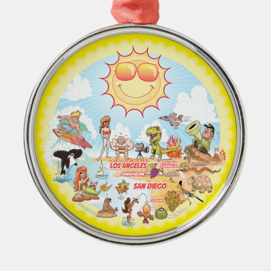 南カリフォルニアオーナメント メタルオーナメント (正面)