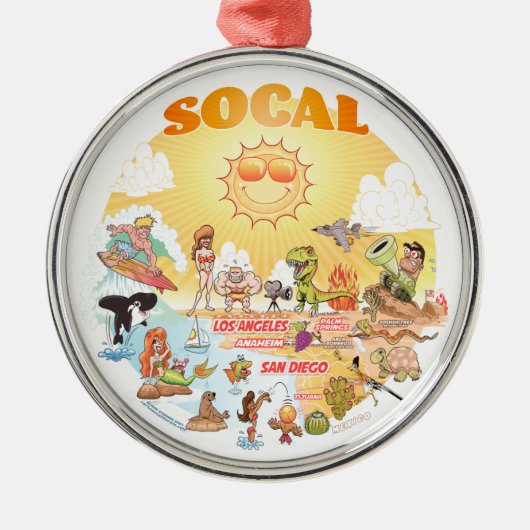 南カリフォルニアオーナメント メタルオーナメント (正面)