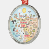 南カリフォルニアオーナメント メタルオーナメント (左)