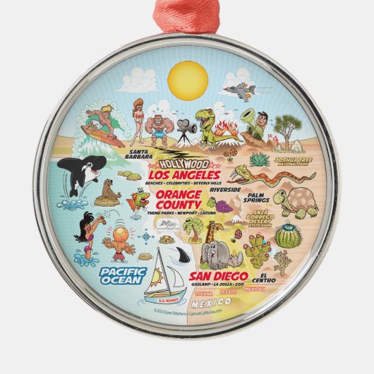 南カリフォルニアオーナメント メタルオーナメント (正面)