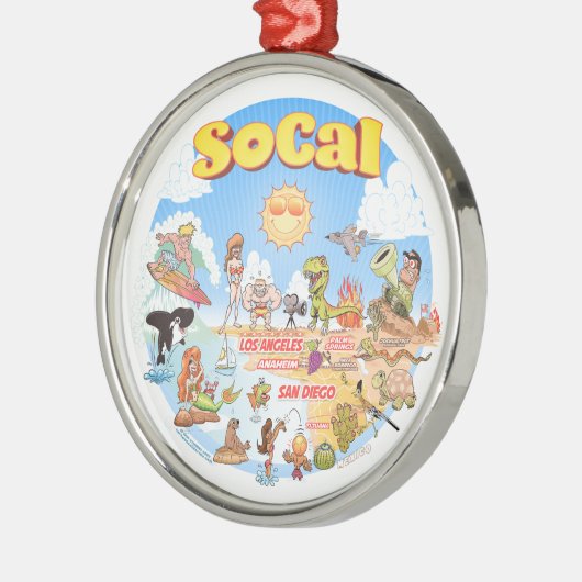 南カリフォルニアオーナメント メタルオーナメント (左)