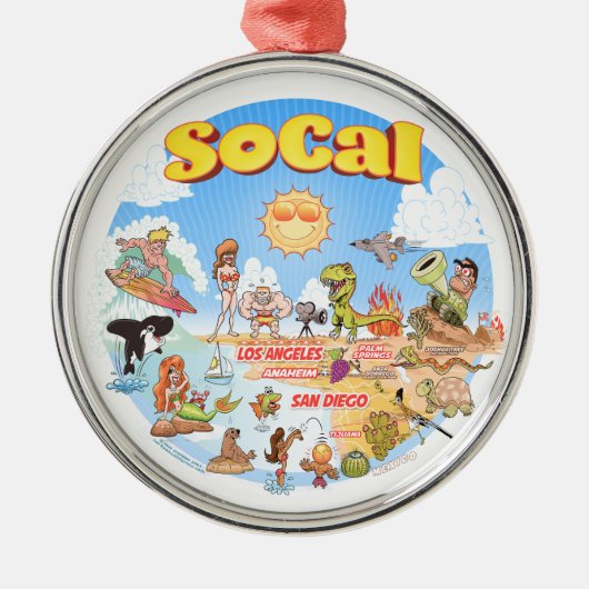 南カリフォルニアオーナメント メタルオーナメント (正面)