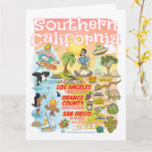 南カリフォルニアカ空白のード カード (黄色い花)