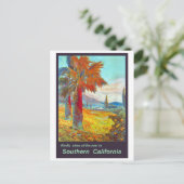 南カリフォルニアパームツリー ポストカード (スタンド正面)