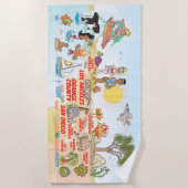 南カリフォルニアビーチタオル ビーチタオル (正面)