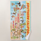 南カリフォルニアビーチ毛布 ビーチタオル (正面)