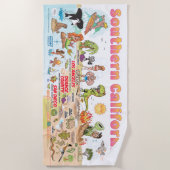 南カリフォルニアビーチ毛布 ビーチタオル (正面)