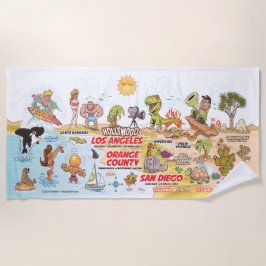南カリフォルニアビーチ毛布 ビーチタオル