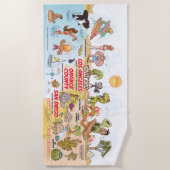 南カリフォルニアビーチ毛布 ビーチタオル (正面)